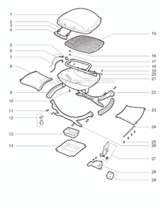 Part Location Diagram of 43744 Weber Hex Nut, 1/8-27, Brass