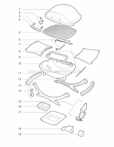 Page A Diagram and Parts List for 516501  Weber Grill