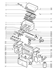 Part Location Diagram of 82573 Weber Cookbox