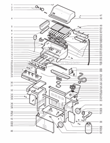 Part Location Diagram of 41564 Weber Electrode Wire For Burner