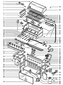 Part Location Diagram of 9899 Weber Set Of Flavorizer Bars