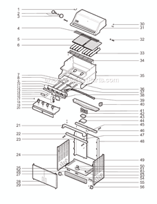 Part Location Diagram of 21282 Weber Side Burner