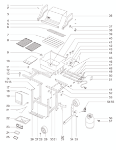 Part Location Diagram of 85877 Weber Accessory Rack
