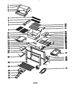 Platinum Diagram and Parts List for 882602 MAROON Weber Grill
