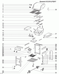 Part Location Diagram of 66343 Weber TBL RHS FIXED C1 GEN 17
