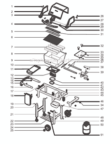 Page A Diagram and Parts List for 6211411 2004 Weber Grill