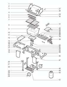Page A Diagram and Parts List for 6221898  Weber Grill