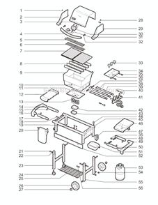 Part Location Diagram of 905 Weber Igniter, Dual Wire