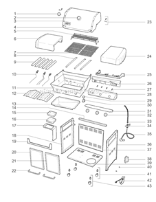 Part Location Diagram of 62784 Weber Stainless Steel Flavorizer Bar