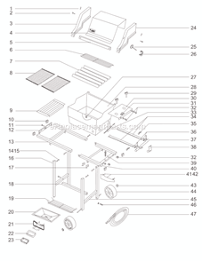 Page A Diagram and Parts List for 651798  Weber Grill