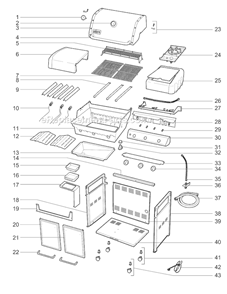 Part Location Diagram of 54397 Weber Literature kit
