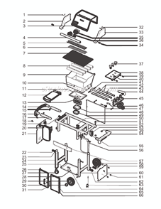 Part Location Diagram of 87680 Weber Control Knob