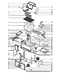 Part Location Diagram of 87004 Weber Hardware pack