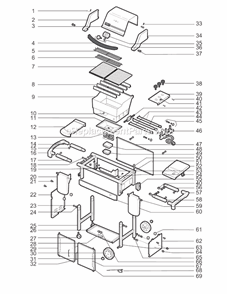 Page A Diagram and Parts List for 6731301 2005 Weber Grill