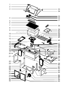 Part Location Diagram of 60451 Weber RHS replacement door