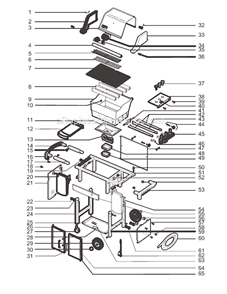 Page A Diagram and Parts List for 6820801 2005 Weber Grill