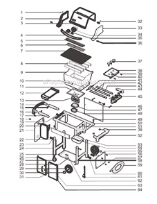 Page A Diagram and Parts List for 6821001 2005 Weber Grill