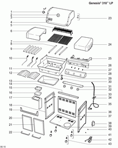 Part Location Diagram of 65942 Weber Igniter Kit, Genesis