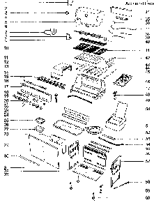 Cabinet Assembly Diagram and Parts List for SUMMITS-670NG 2009 Weber Built-In Cooking