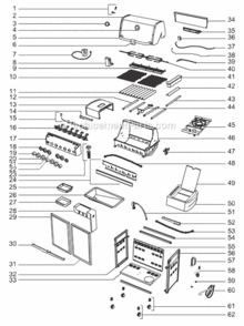 Part Location Diagram of 64850 Weber Flavorizer Bar Brackets
