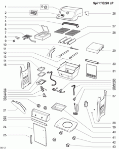 Diagram Diagram and Parts List for 46310001  Weber Grill