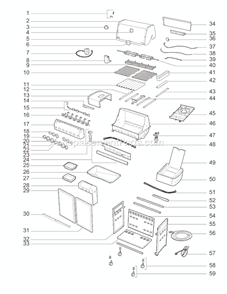 Page A Diagram and Parts List for 7270001 2010 Weber Grill