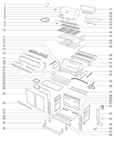 Part Location Diagram of 79175 Weber Manifold Assembly