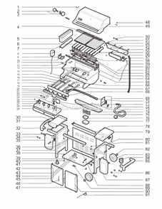 Page A Diagram and Parts List for 7740001  Weber Grill