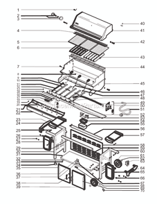 Part Location Diagram of 82700 Weber Bottom Panel