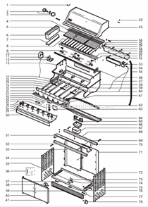 Page A Diagram and Parts List for 7790501 2006 Weber Grill