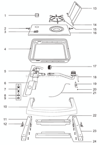 Page A Diagram and Parts List for 78878  Weber Built-In Cooking
