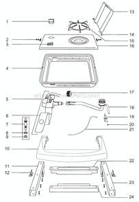 Page A Diagram and Parts List for 78985  Weber Built-In Cooking