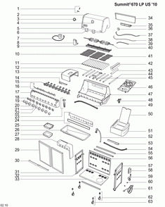 Part Location Diagram of 6498 Weber Aluminum Drip Pan, 10 Pk.