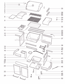 Page A Diagram and Parts List for 83780001 2009 Weber Grill
