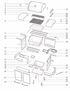 Page A Diagram and Parts List for 83841301 2009 Weber Grill