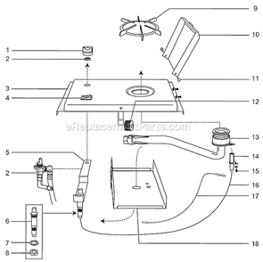 Page A Diagram and Parts List for 843  Weber Built-In Cooking
