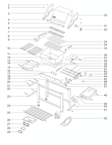 Part Location Diagram of 97806 Weber Hardware Pack