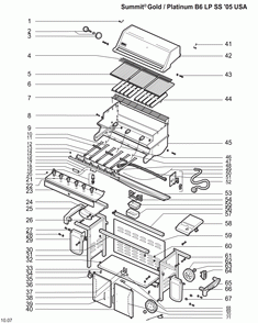 Part Location Diagram of 38063 Weber Literature Kit For 6 Burner Summit Lp, Canada