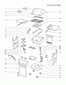 Part Location Diagram of 69899 Weber Crossover Tube, Spirit 200 Ser