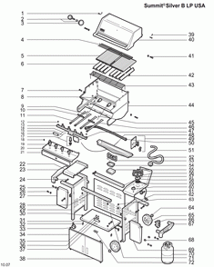 Diagram Diagram and Parts List for 5220009  Weber Grill