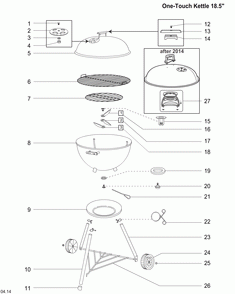 Part Location Diagram of 65930 Weber Wheel