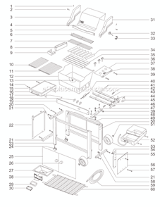 Page A Diagram and Parts List for 901602  Weber Grill