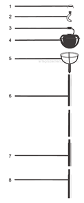 Page A Diagram and Parts List for 9052  Weber Lighting