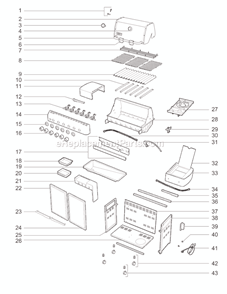 Page A Diagram and Parts List for 91751001 2010 Weber Grill