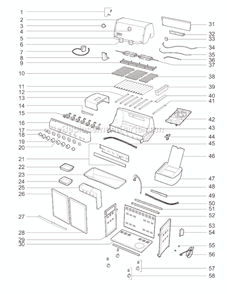 Page A Diagram and Parts List for 91781301 2010 Weber Grill