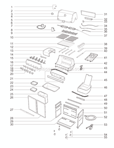 Page A Diagram and Parts List for 91840301 2010 Weber Grill