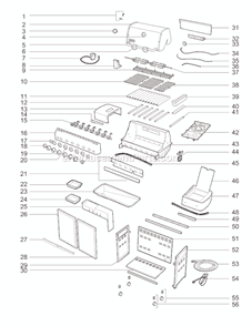 Page A Diagram and Parts List for 91881301 2010 Weber Grill