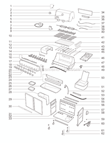 Page A Diagram and Parts List for 92780301 2010 Weber Grill