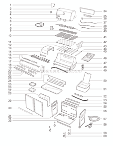 Page A Diagram and Parts List for 92880301 2010 Weber Grill