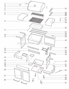 Part Location Diagram of 63734 Weber Assembly Guide